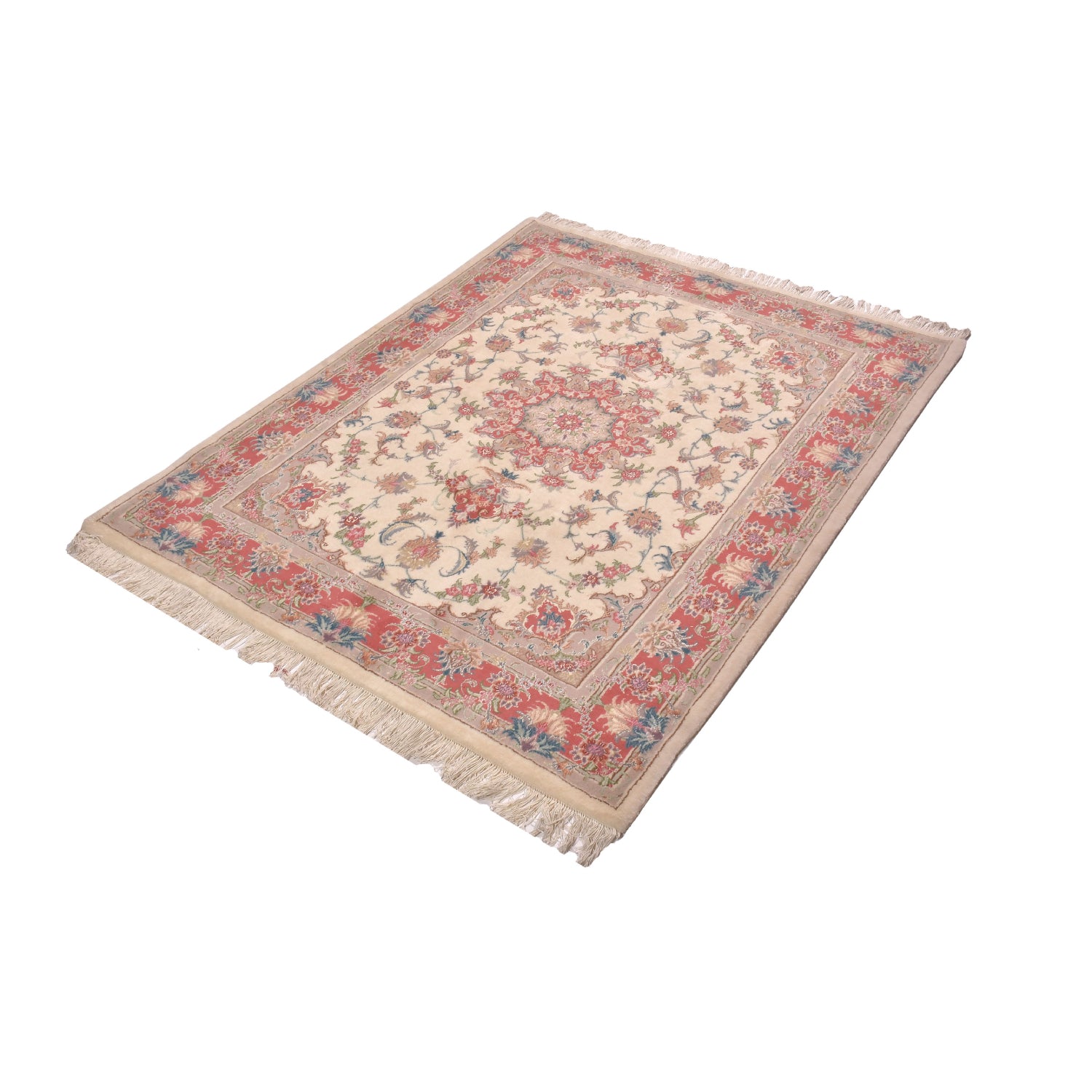 Tappeto Mashad Tabriz Design 194 X 151  cm Tappeto Mashad Tabriz Design 194 X 151  cm
