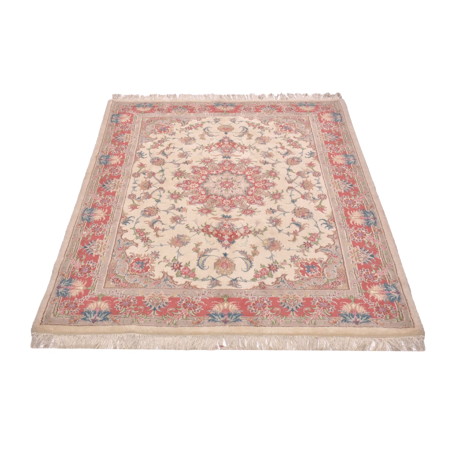 Tappeto Mashad Tabriz Design 194 X 151  cm Tappeto Mashad Tabriz Design 194 X 151  cm