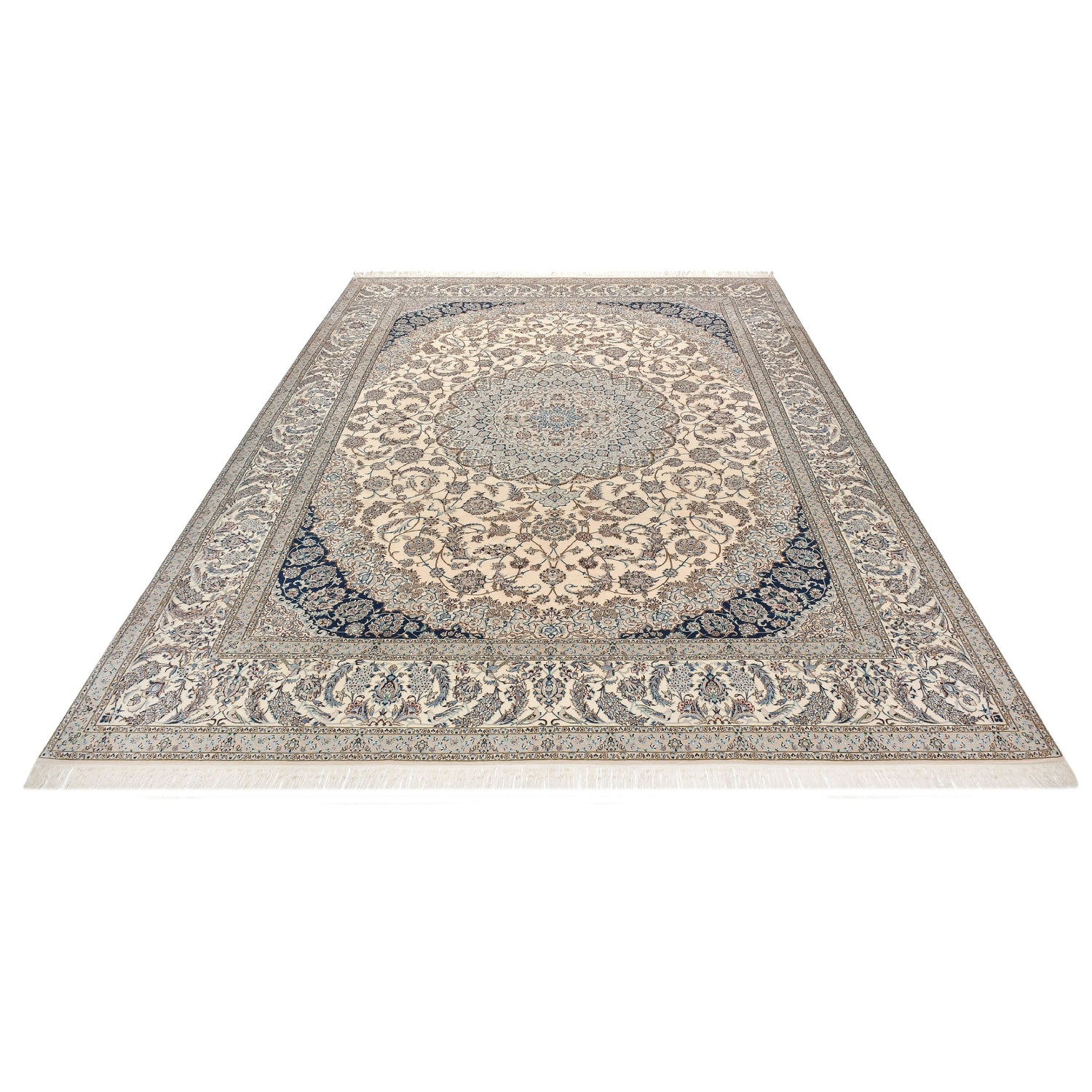 Tappeto Nain extrafine 4 Fili Firmato Mohammadi 367 X 266 cm Tappeto Nain extrafine 4 Fili Firmato Mohammadi 367 X 266 cm