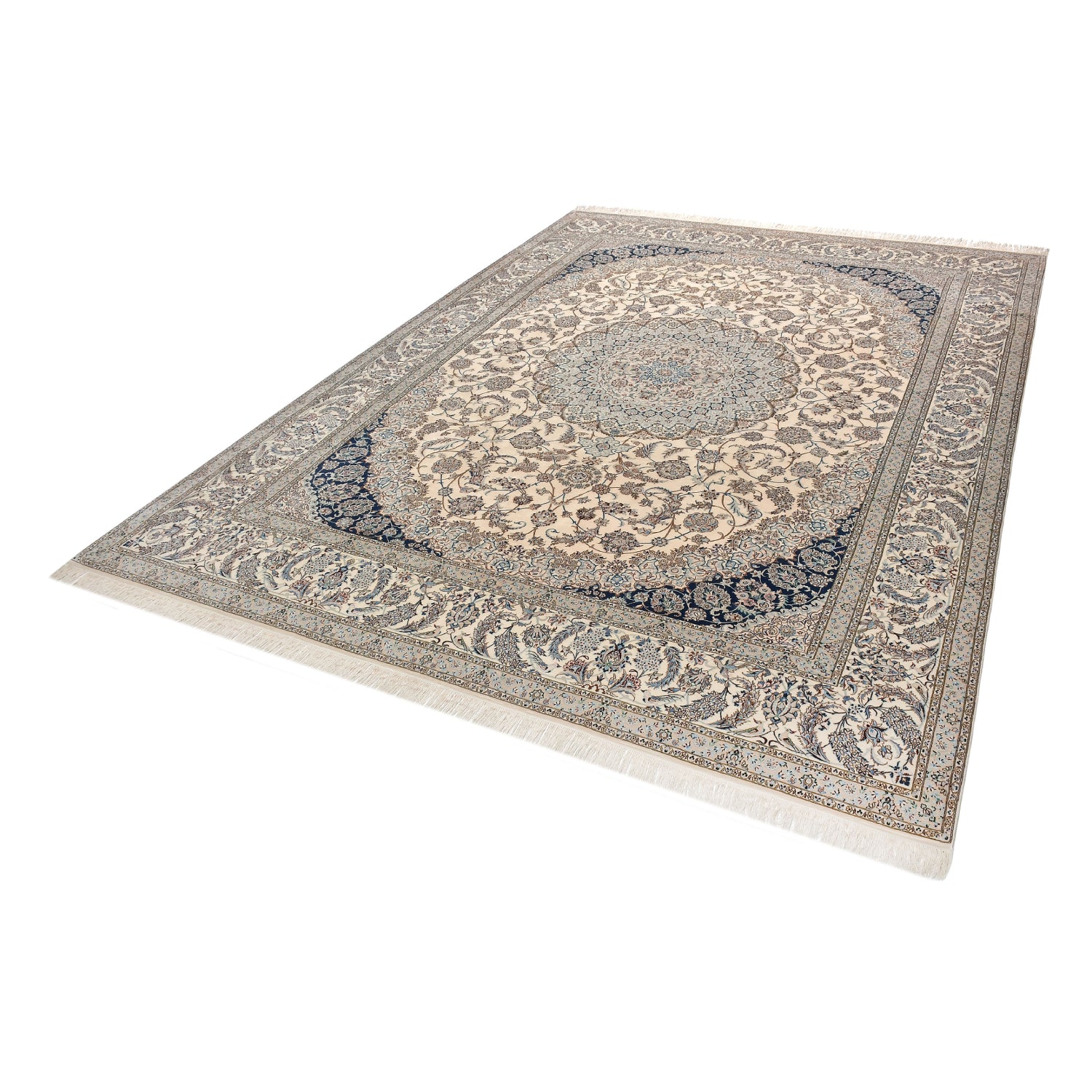 Tappeto Nain extrafine 4 Fili Firmato Mohammadi 367 X 266 cm Tappeto Nain extrafine 4 Fili Firmato Mohammadi 367 X 266 cm