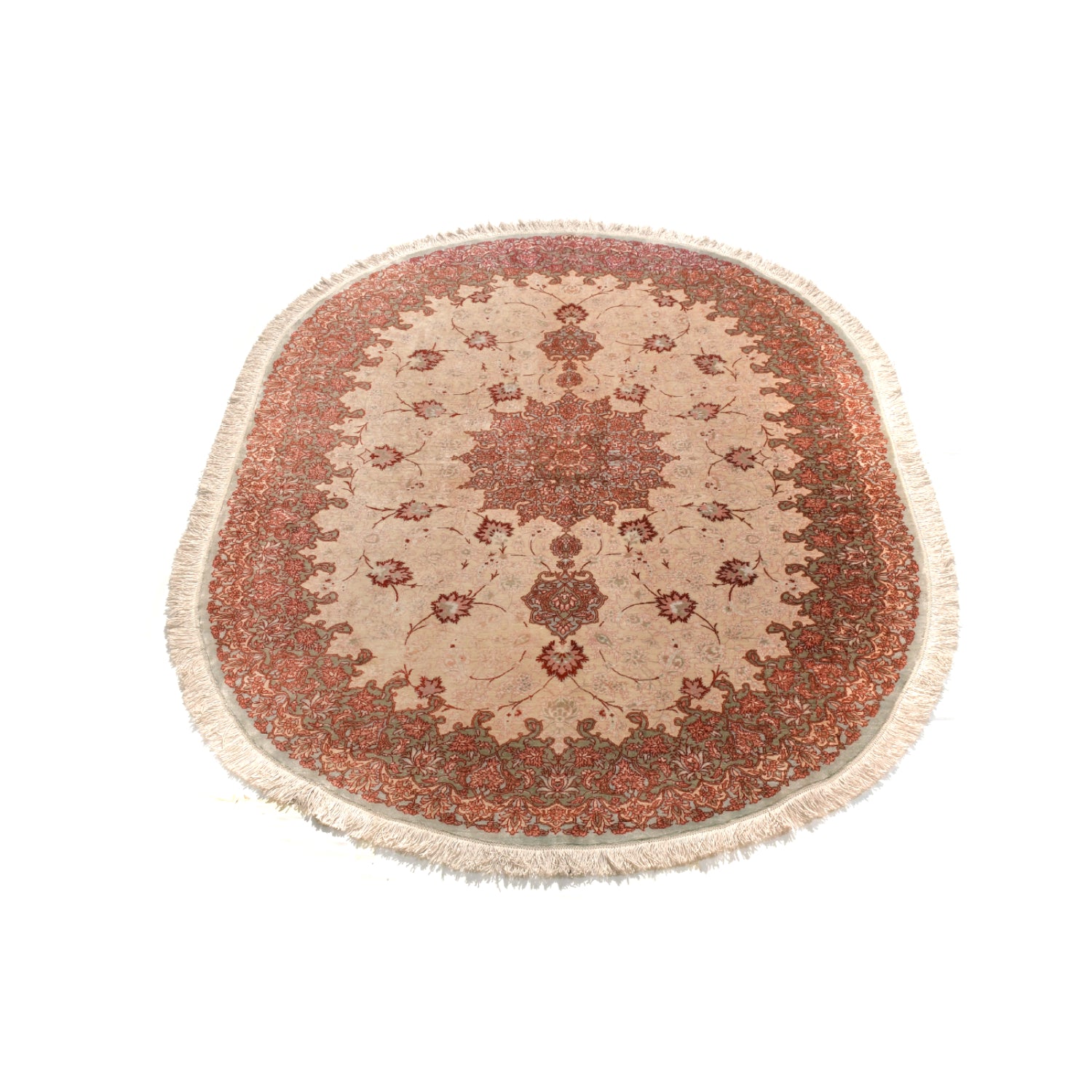 Tappeto Qum Seta Ovale 198 x 136 cm