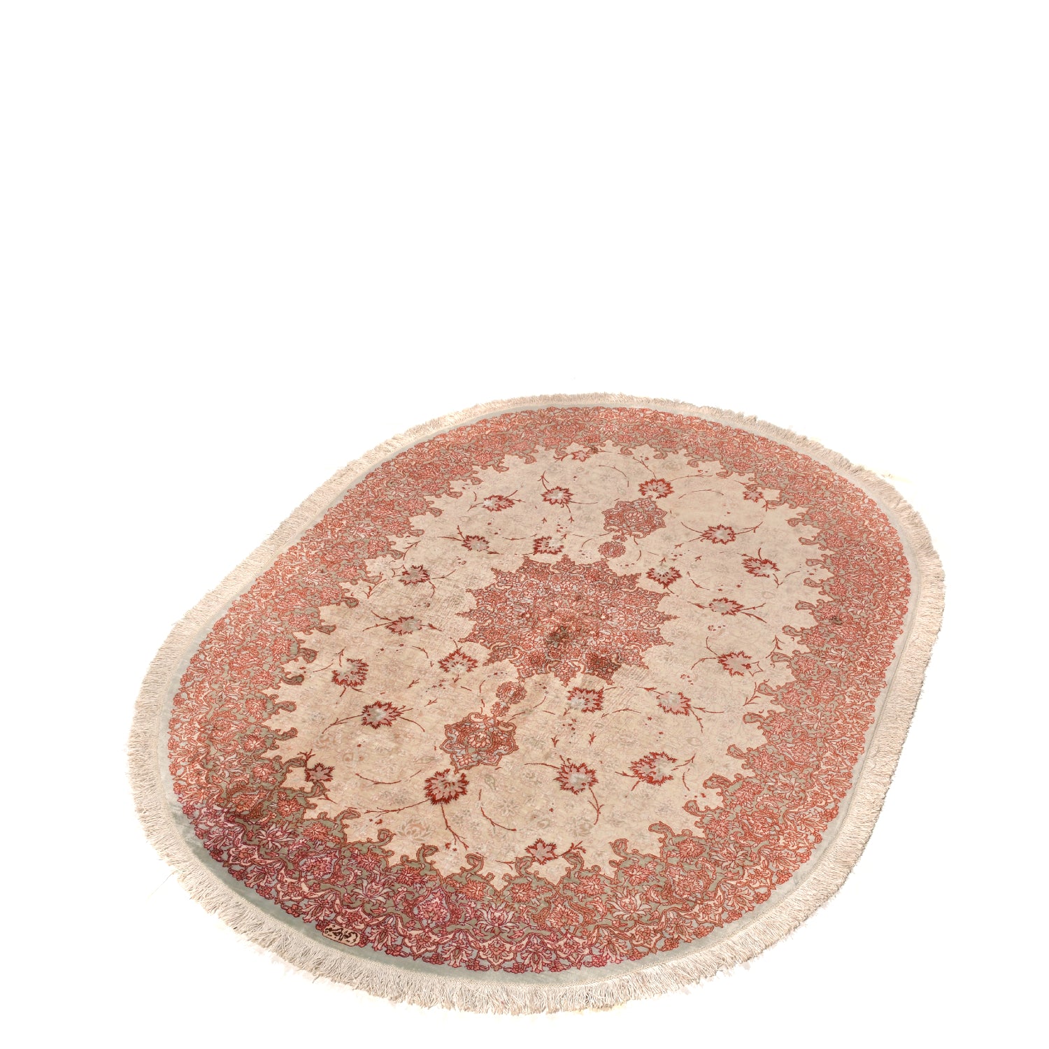 Tappeto Qum Seta Ovale 198 x 136 cm