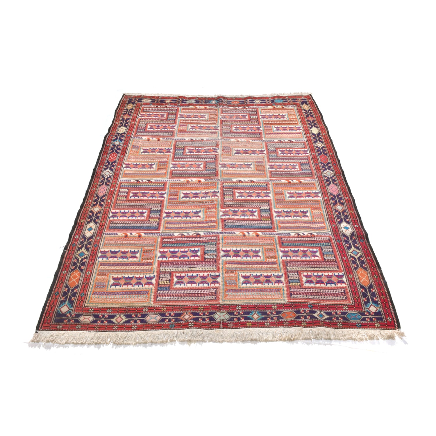 Kilim Sumak Seta Vecchio 202 X 130 cm