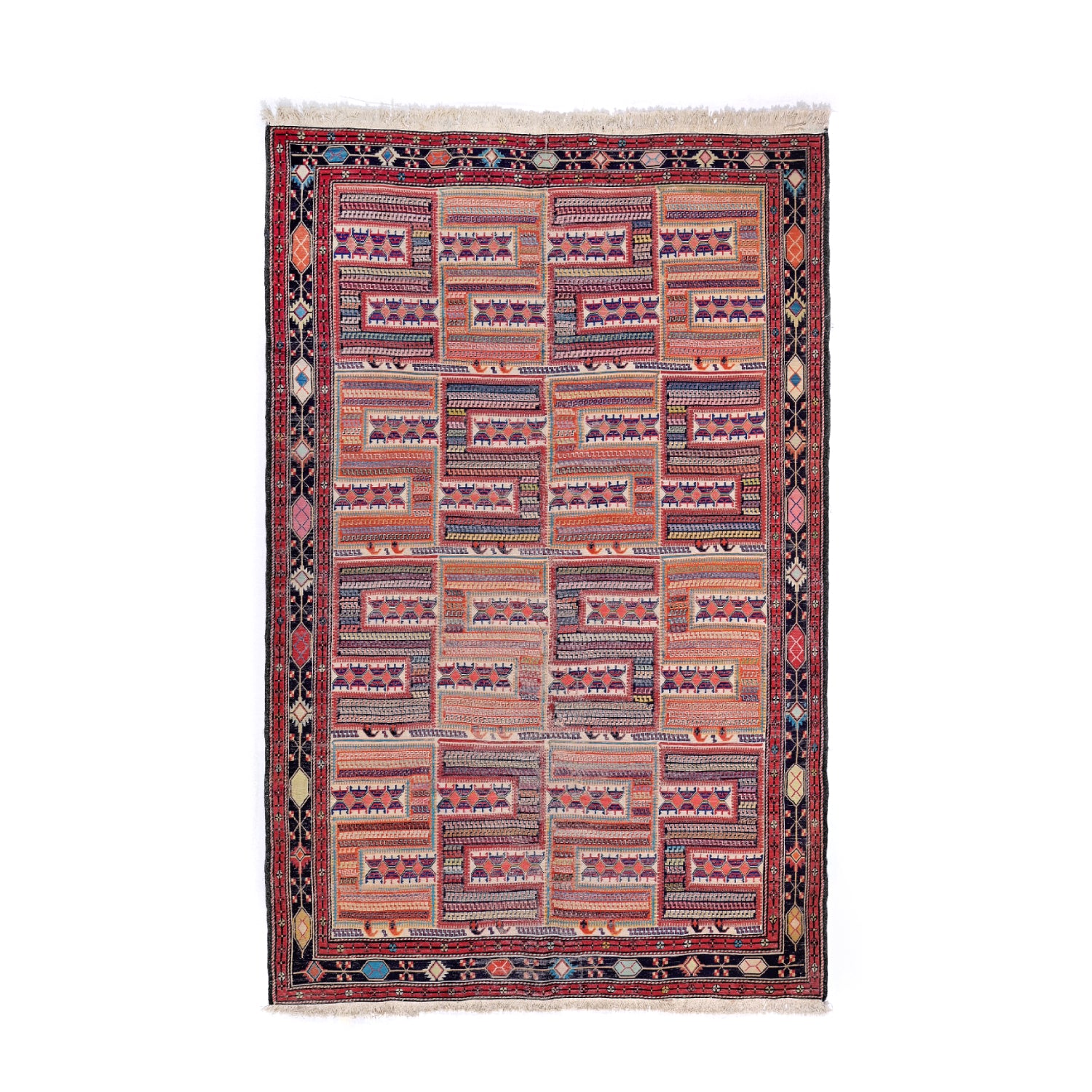 Kilim Sumak Seta Vecchio 202 X 130 cm