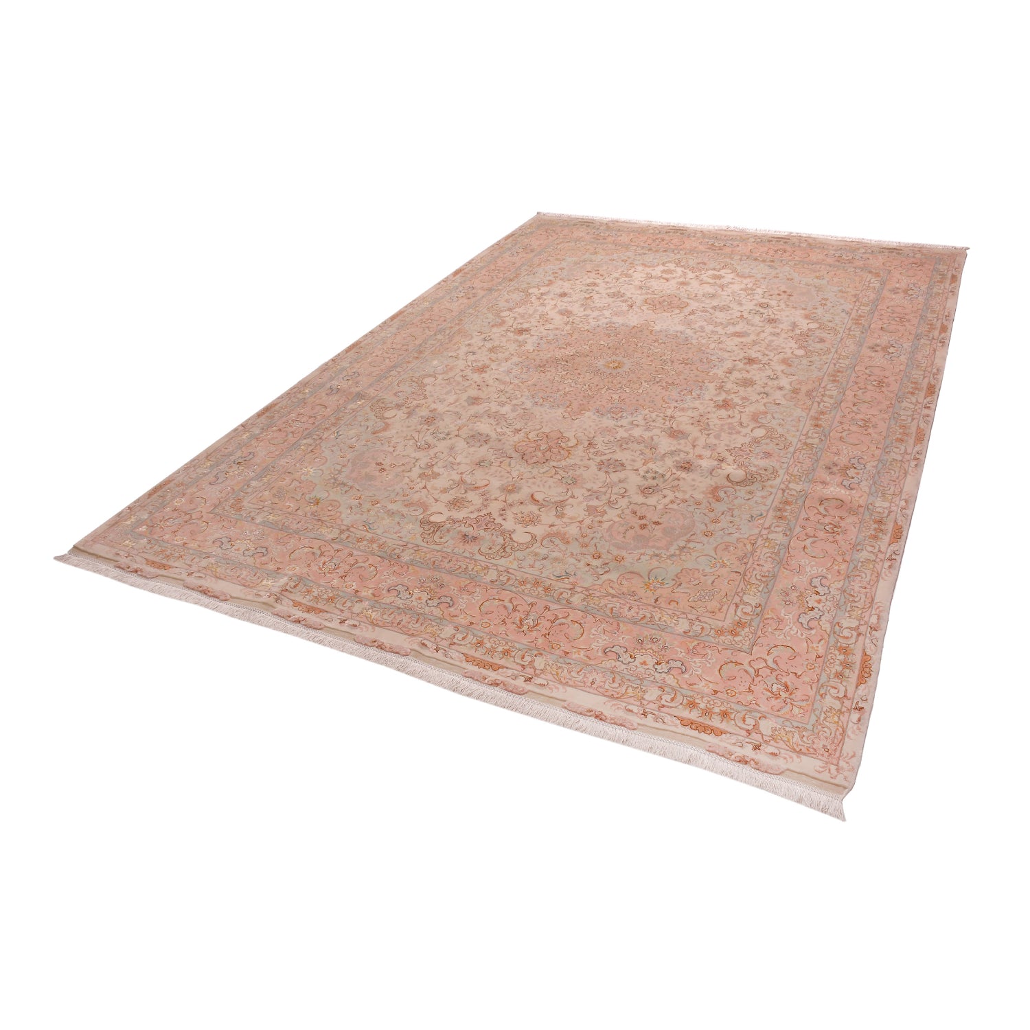 Tappeto Tabriz 80 Raj trama seta 358 X 250 cm