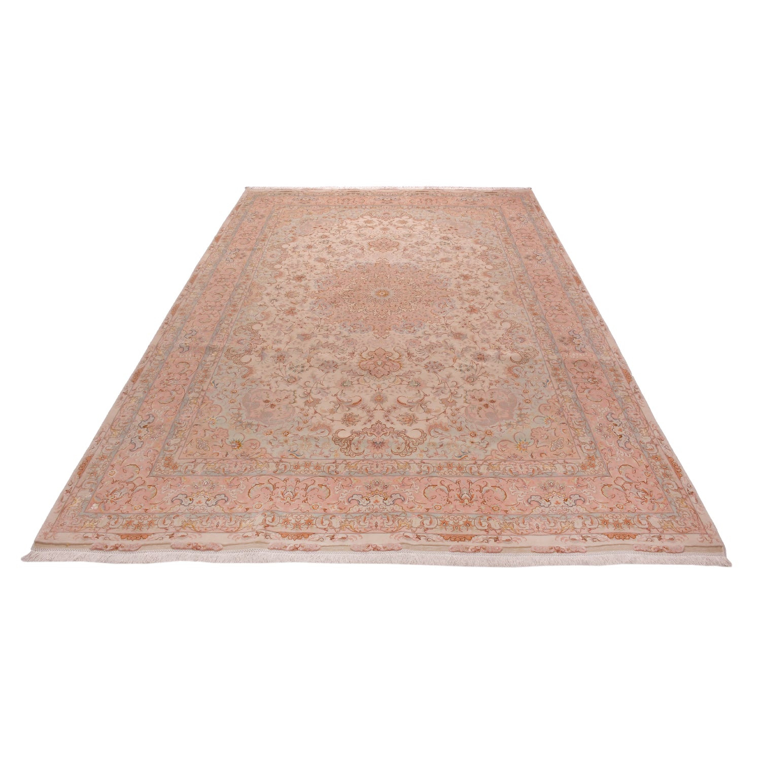 Tappeto Tabriz 80 Raj trama seta 358 X 250 cm