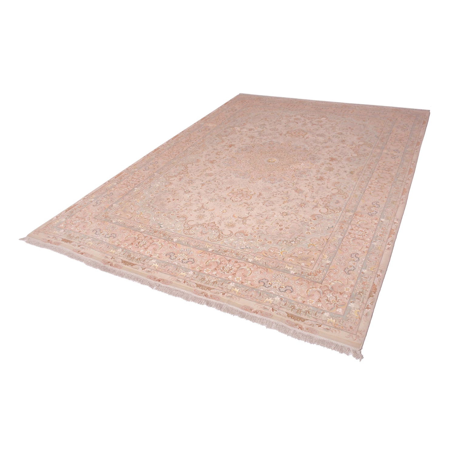 Tappeto Tabriz 80 Raj trama seta 358 X 250 cm