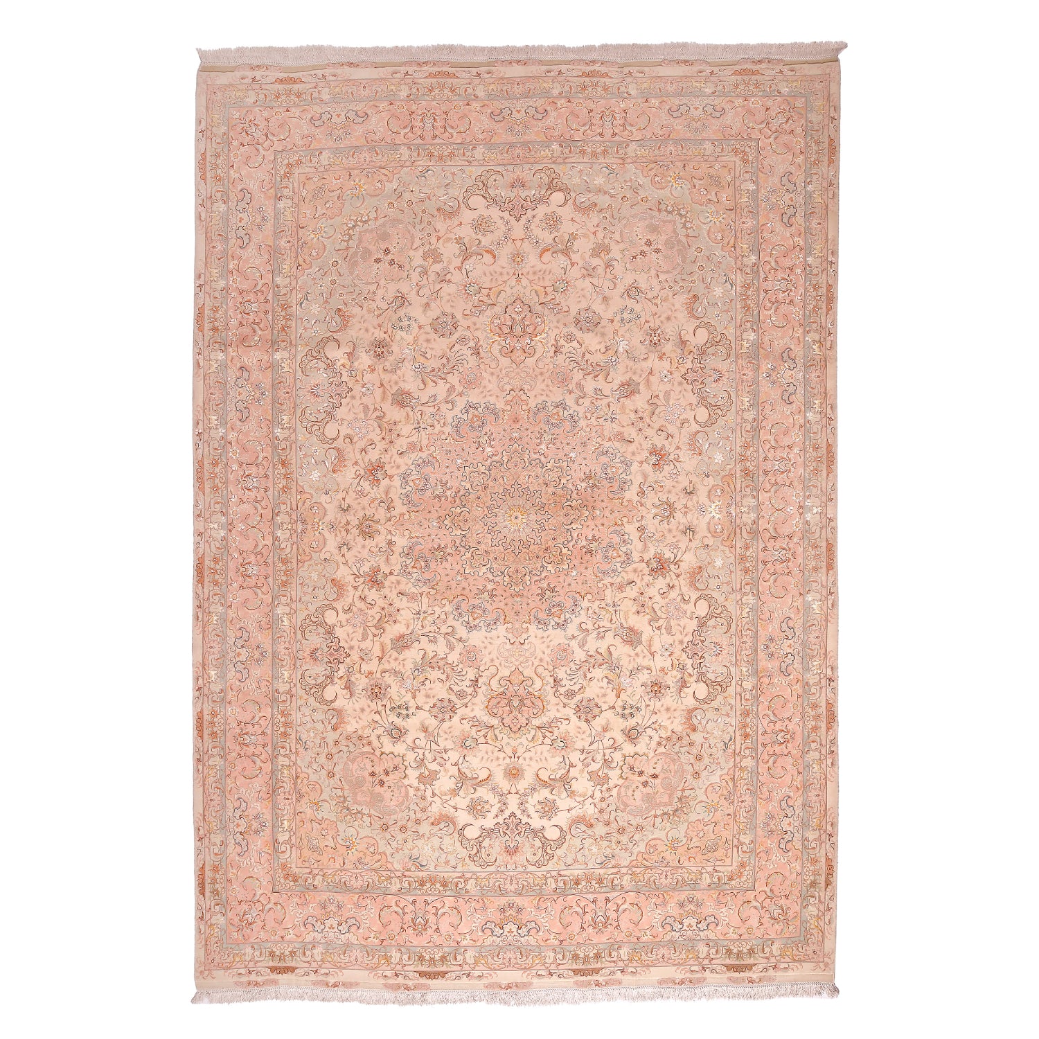 Tappeto Tabriz 80 Raj trama seta 358 X 250 cm