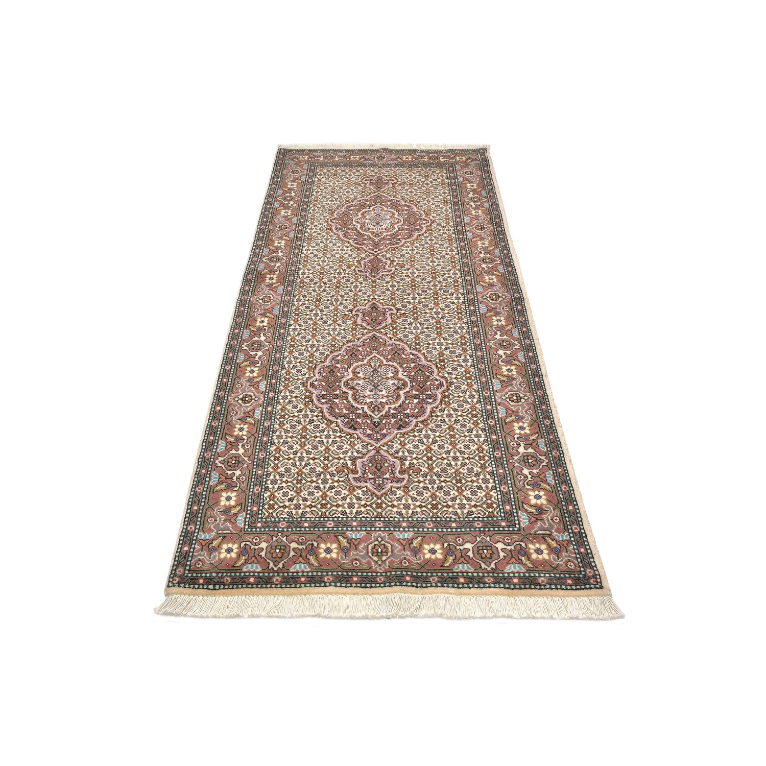 Tappeto Tabriz 40 Raj disegno Mahi 199 X 77 cm