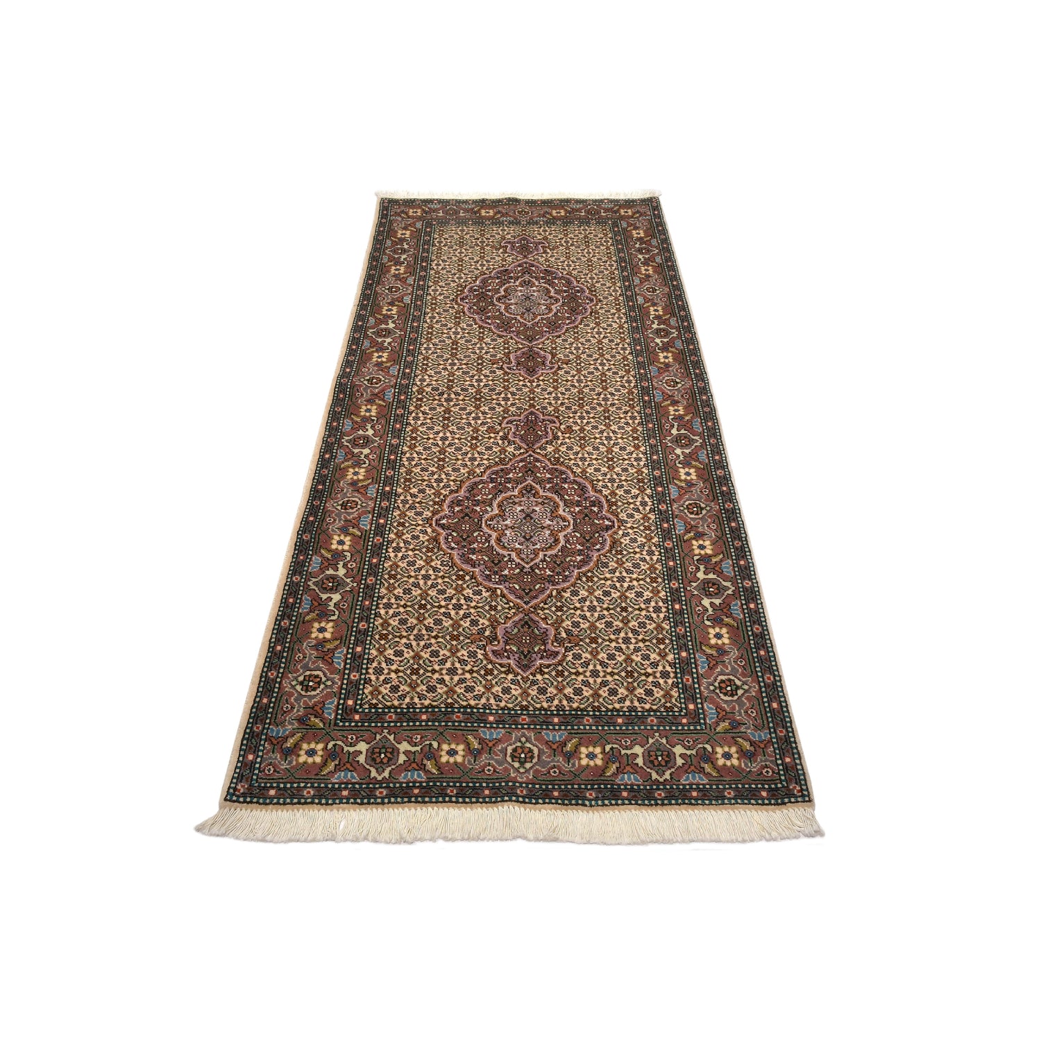 Tappeto Tabriz 40 Raj disegno Mahi 199 X 77 cm
