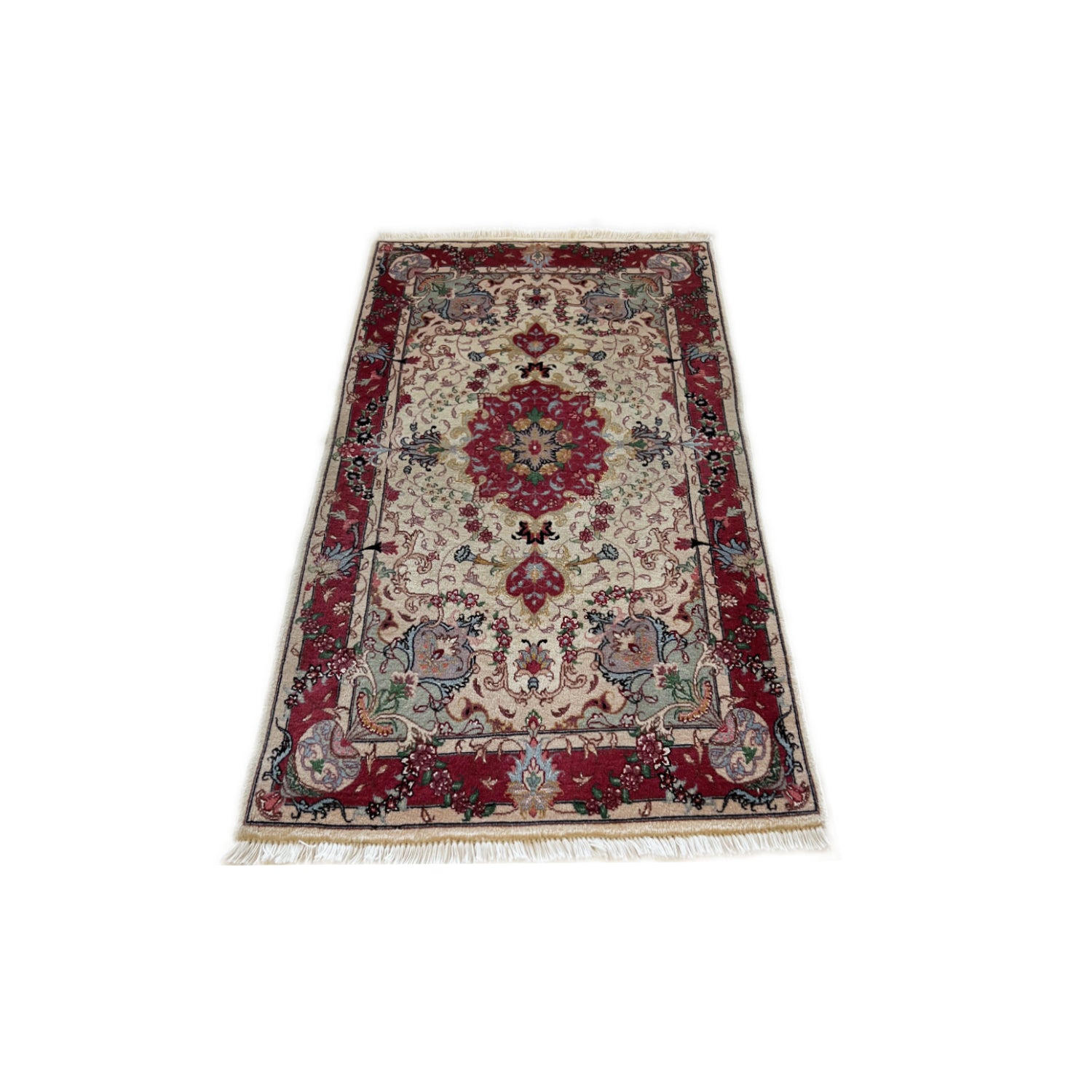 Tappeto Tabriz 50 Raj 124 X 73 cm Patina