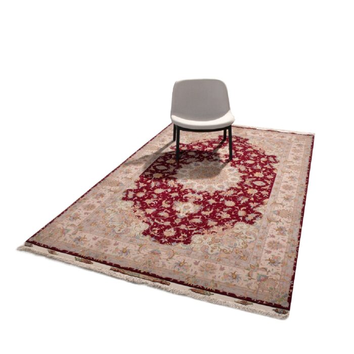 Tappeto Tabriz 60 Raj trama seta 314 X 200 cm