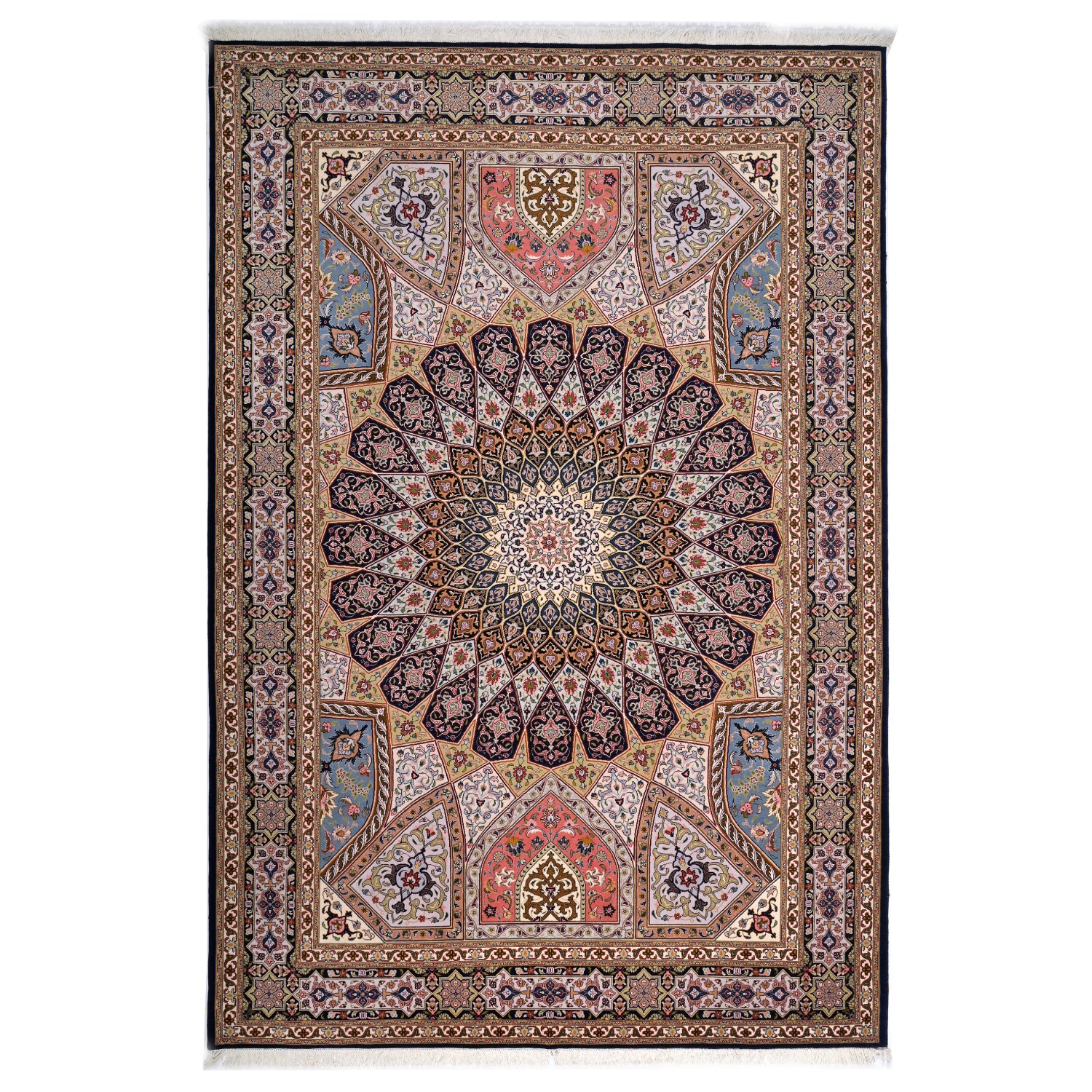 Tappeto Tabriz extrafine 50 Raj Disegno cupola 307 x 206 cm