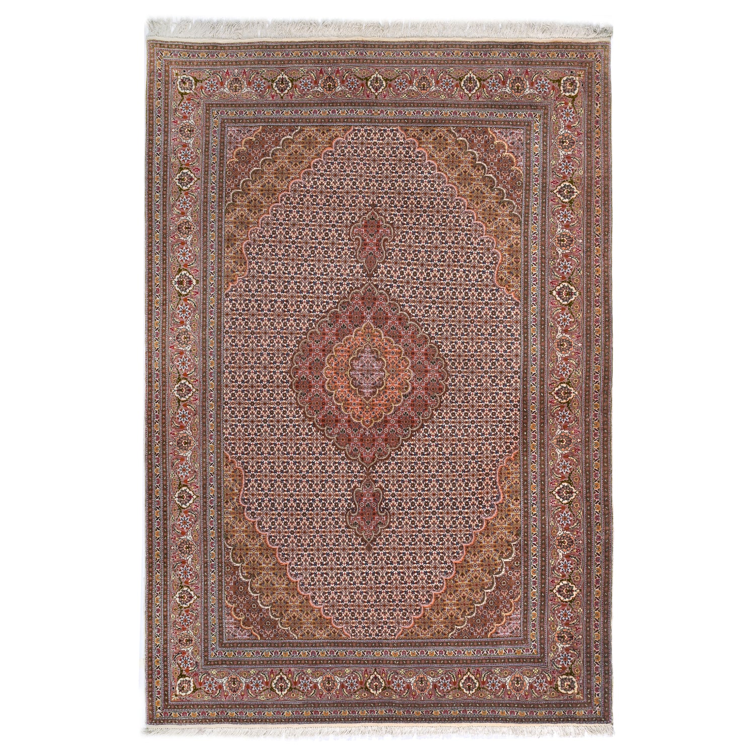 Tappeto Tabriz 50 Raj Disegno Mahi 220 X 151 cm