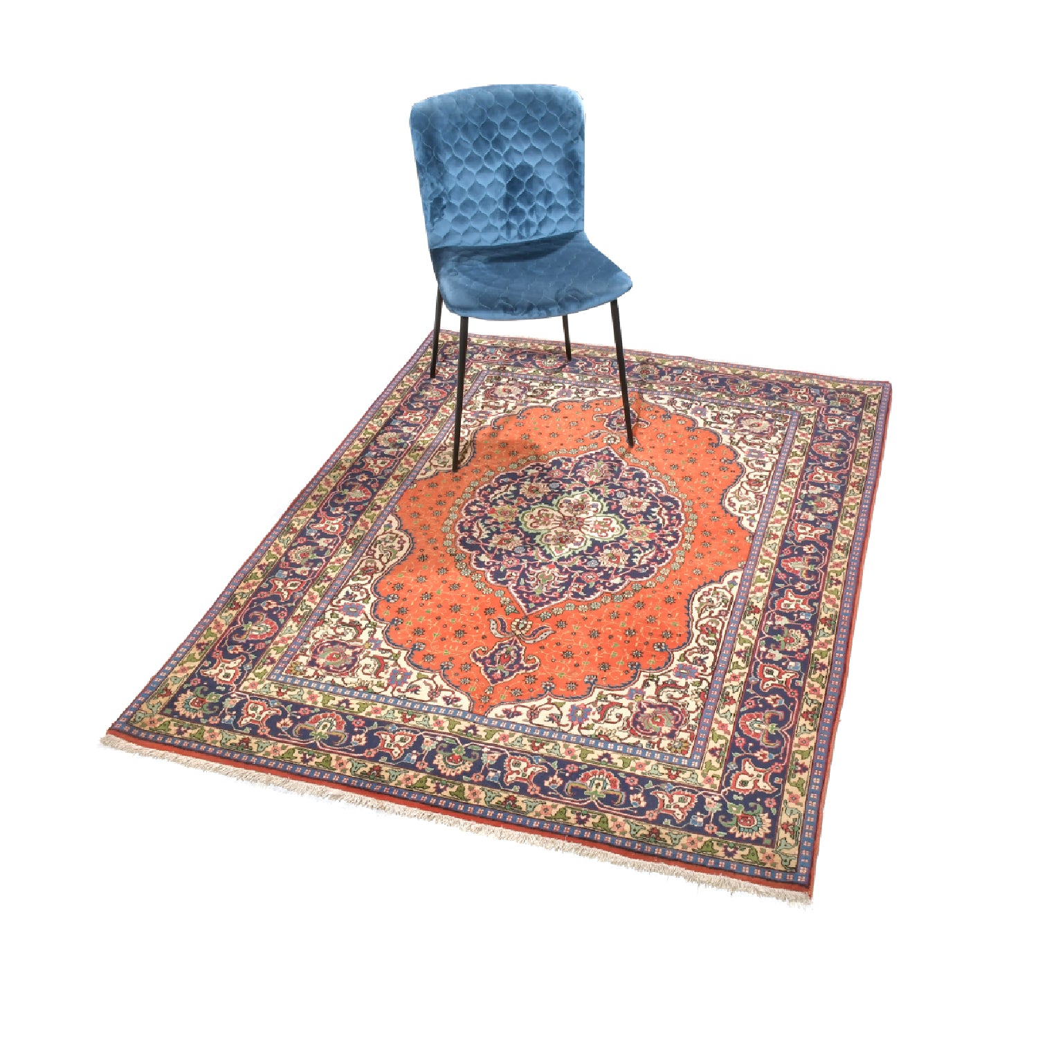 Tappeto Tabriz 40 Raj 186 X 139 cm