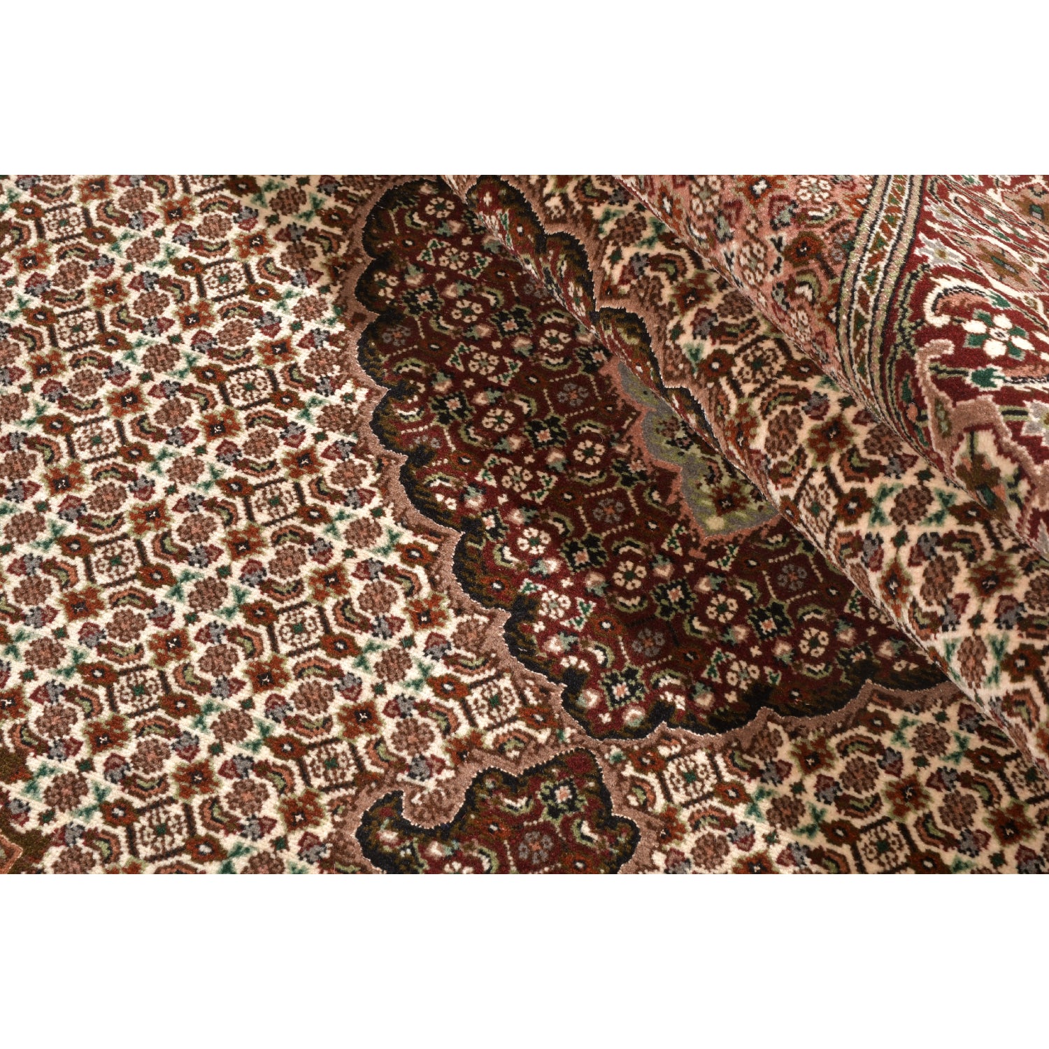 Tappeto Tabriz 40 Raj Disegno Mahi 195 x 151 cm