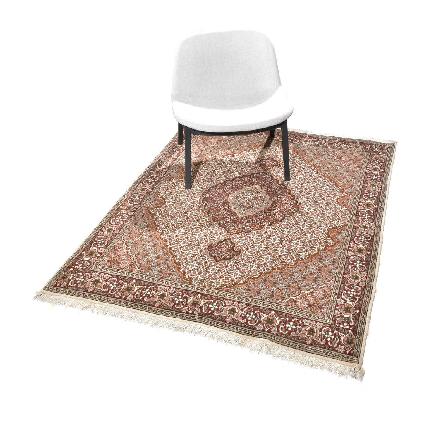 Tappeto Tabriz 40 Raj Disegno Mahi 195 x 151 cm