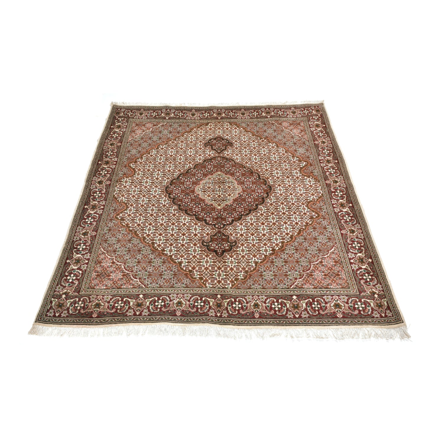 Tappeto Tabriz 40 Raj Disegno Mahi 195 x 151 cm