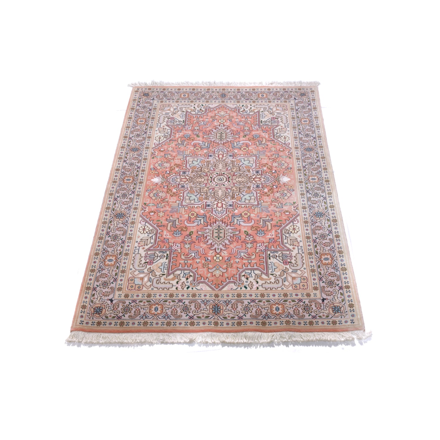 Tappeto Tabriz 50 Raj Disegno Heriz 158 x 105 cm