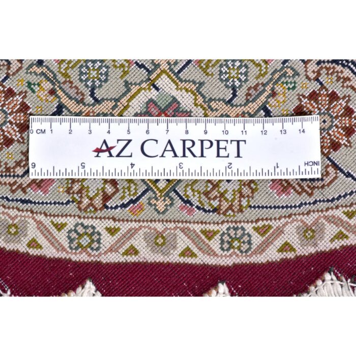 Tappeto Tabriz 50 Raj Disegno Mahi Rotondo 110 cm