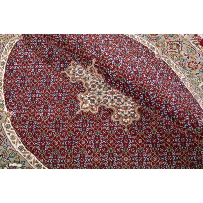 Tappeto Tabriz 50 Raj Disegno Mahi Rotondo 110 cm