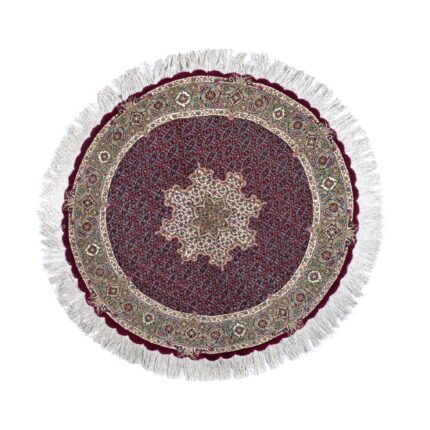 Tappeto Tabriz 50 Raj Disegno Mahi Rotondo 110 cm