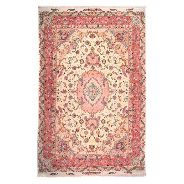 Tappeto Tabriz 60 Raj trama seta 305 X 200 cm