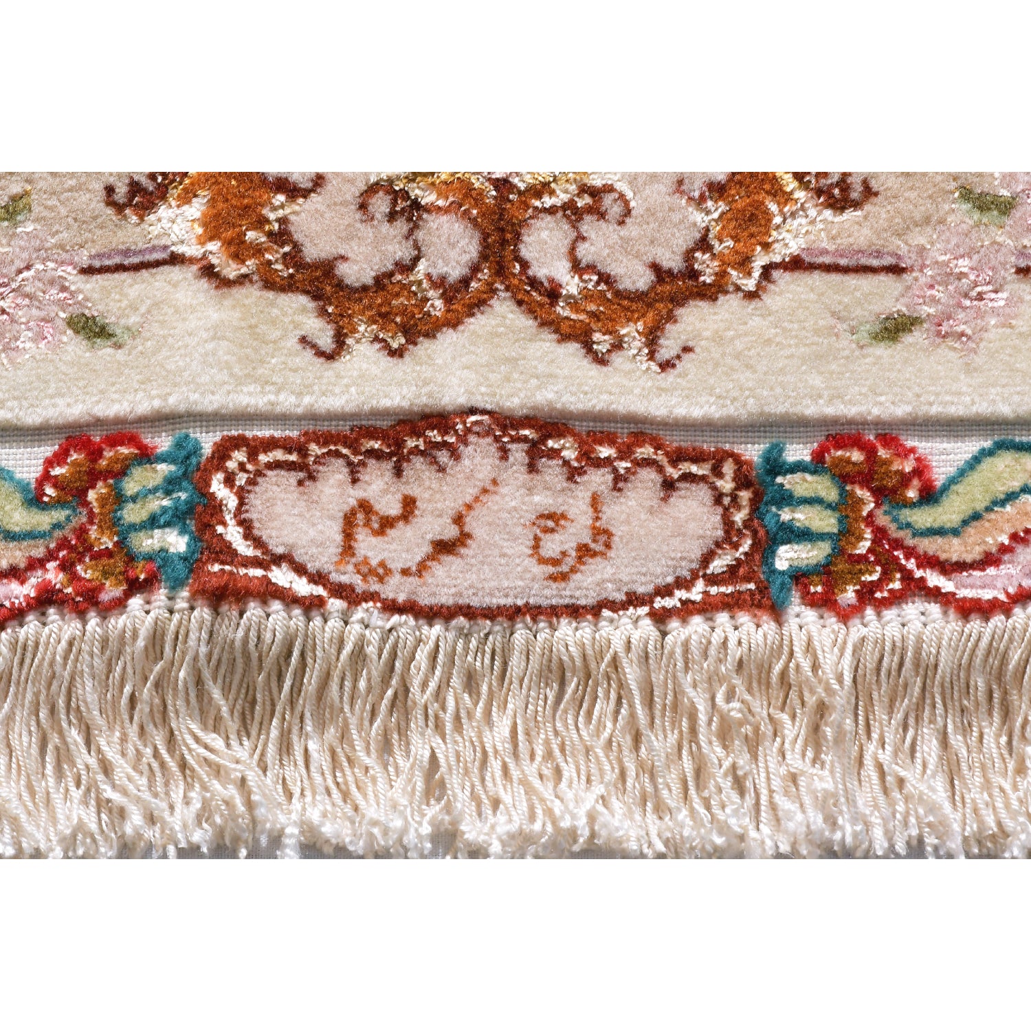 Tappeto Tabriz 60 Raj trama seta 305 X 200 cm Tappeto Tabriz 60 Raj trama seta 305 X 200 cm