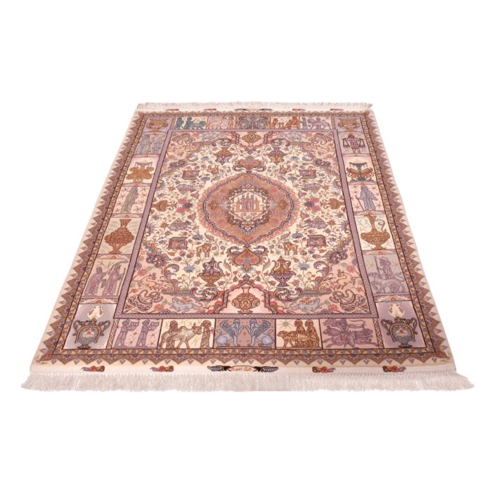 Tappeto Tabriz 60 Raj trama seta 207 X 146  cm