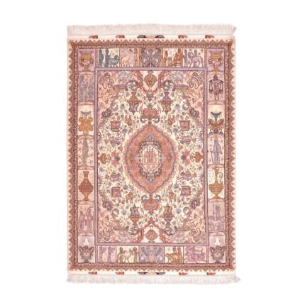 Tappeto Tabriz 60 Raj trama seta 207 X 146  cm