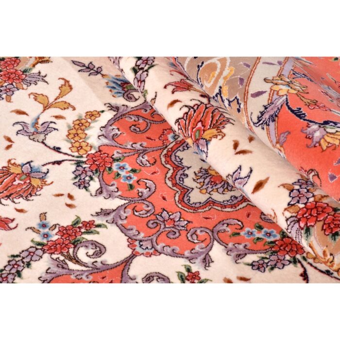Tappeto Tabriz 60 Raj trama seta 205 x 151 cm