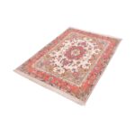 Tappeto Tabriz 60 Raj trama seta 205 x 151 cm