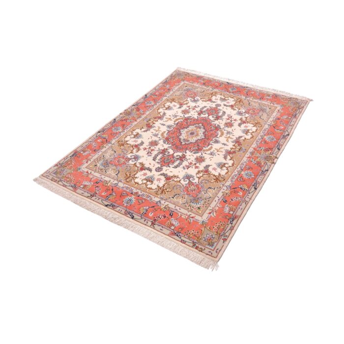 Tappeto Tabriz 60 Raj trama seta 205 x 151 cm