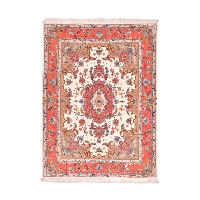Tappeto Tabriz 60 Raj trama seta 205 x 151 cm