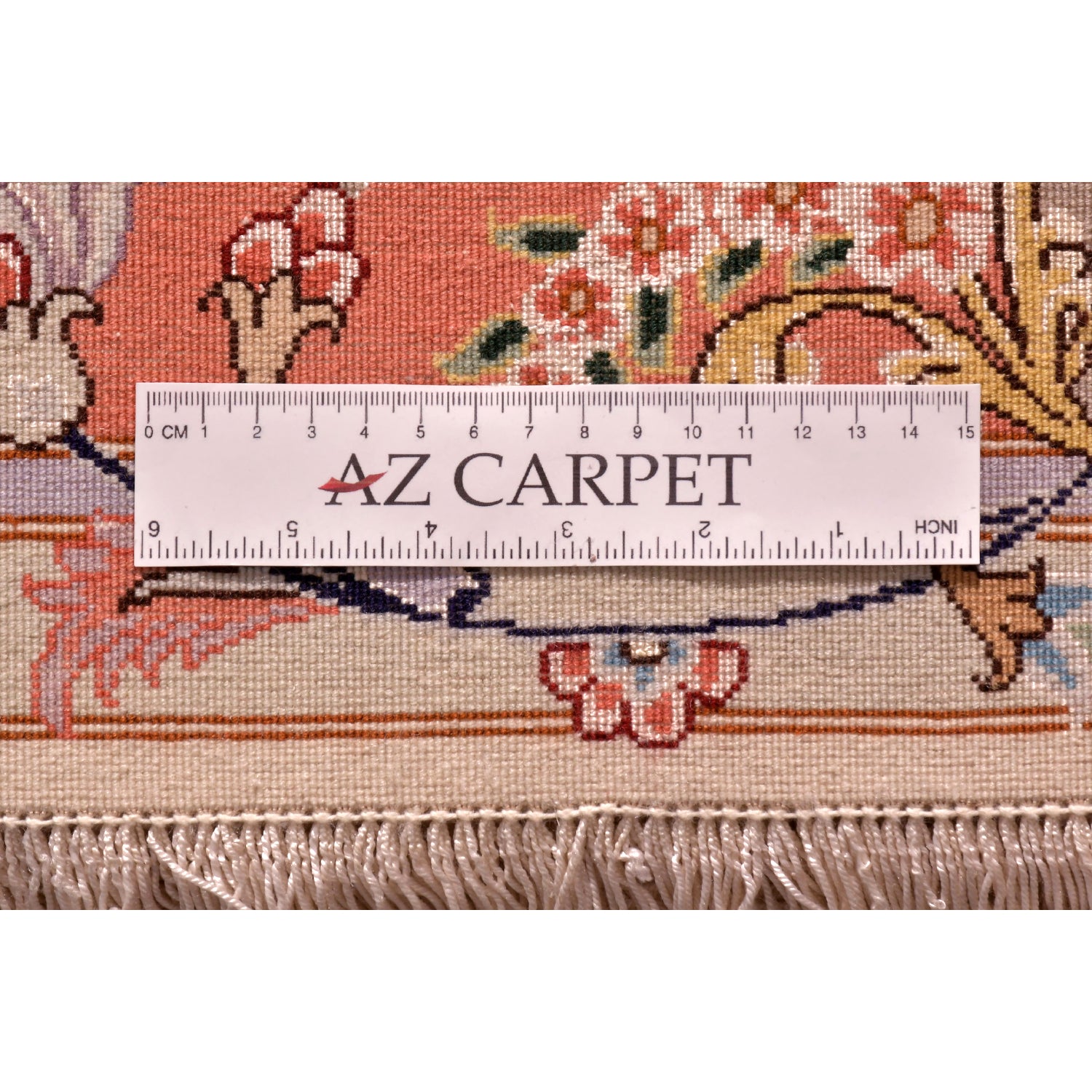 Tappeto Tabriz 60 Raj trama seta 205 x 151 cm Tappeto Tabriz 60 Raj trama seta 205 x 151 cm