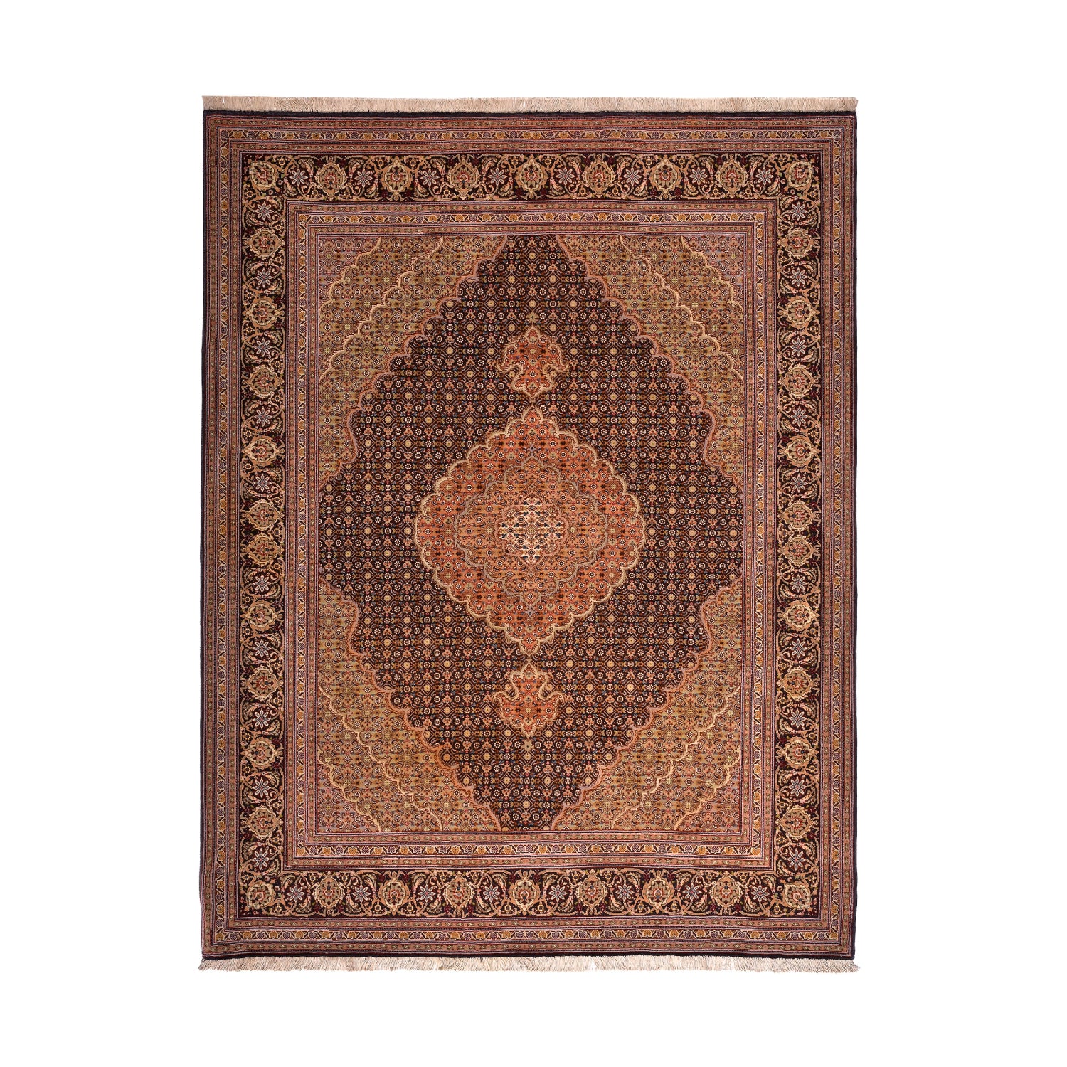 Tappeto Tabriz 50 Raj 198 X 155 cm