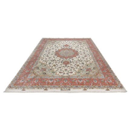 Tappeto Tabriz 50 Raj Trama in seta 403 x 300  cm
