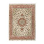 Tappeto Tabriz 50 Raj Trama in seta 403 x 300  cm
