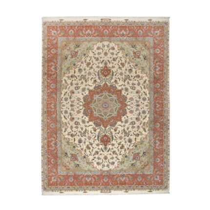 Tappeto Tabriz 50 Raj Trama in seta 403 x 300  cm