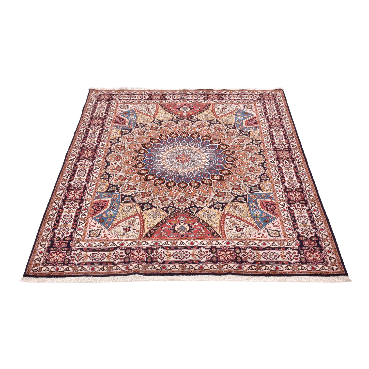 Tappeto Tabriz extrafine 50 Raj Disegno cupola 200 x 154 cm Tappeto Tabriz extrafine 50 Raj Disegno cupola 200 x 154 cm