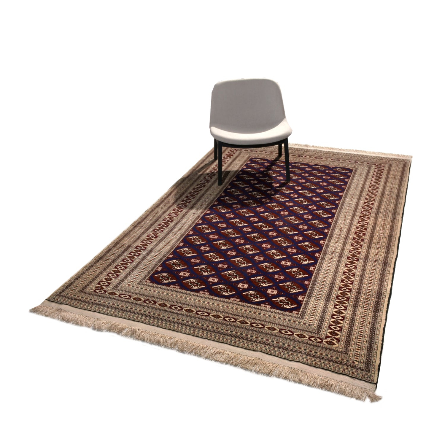 Tappeto Turkeman Trama Seta 290 x 194 cm