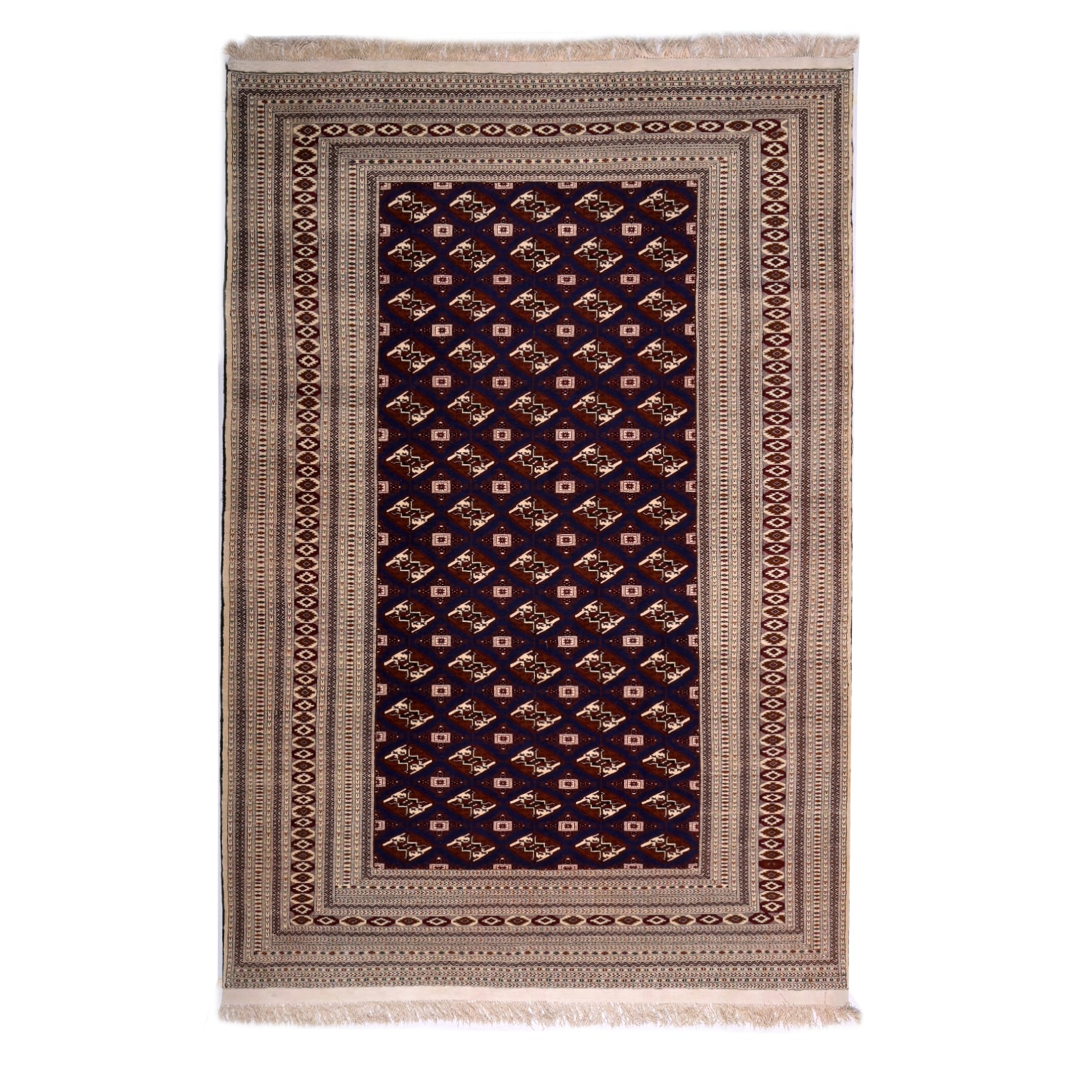 Tappeto Turkeman Trama Seta 290 x 194 cm