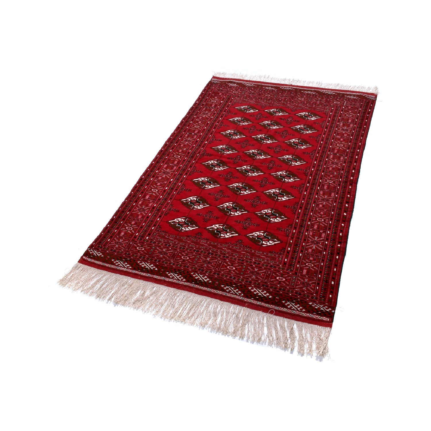 Tappeto Turkeman Trama Seta 194 X 130 cm Tappeto Turkeman Trama Seta 194 X 130 cm