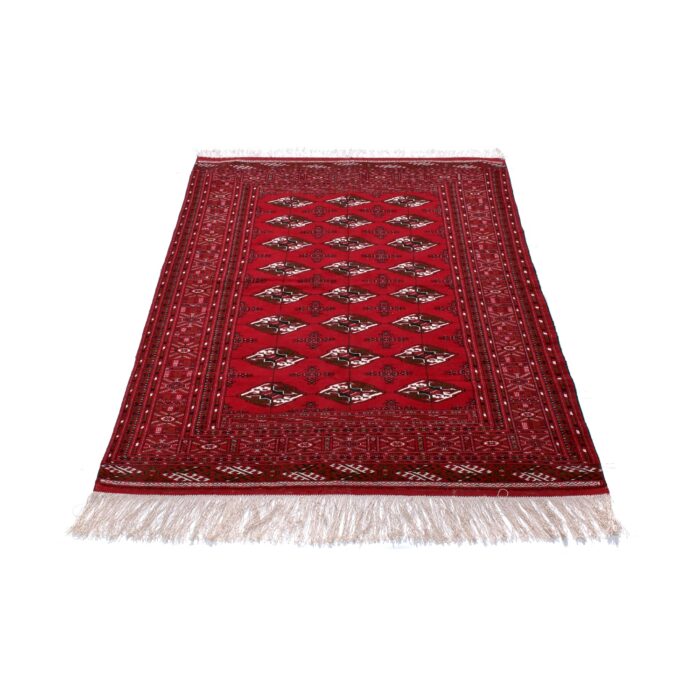 Tappeto Turkeman Trama Seta 194 X 130 cm