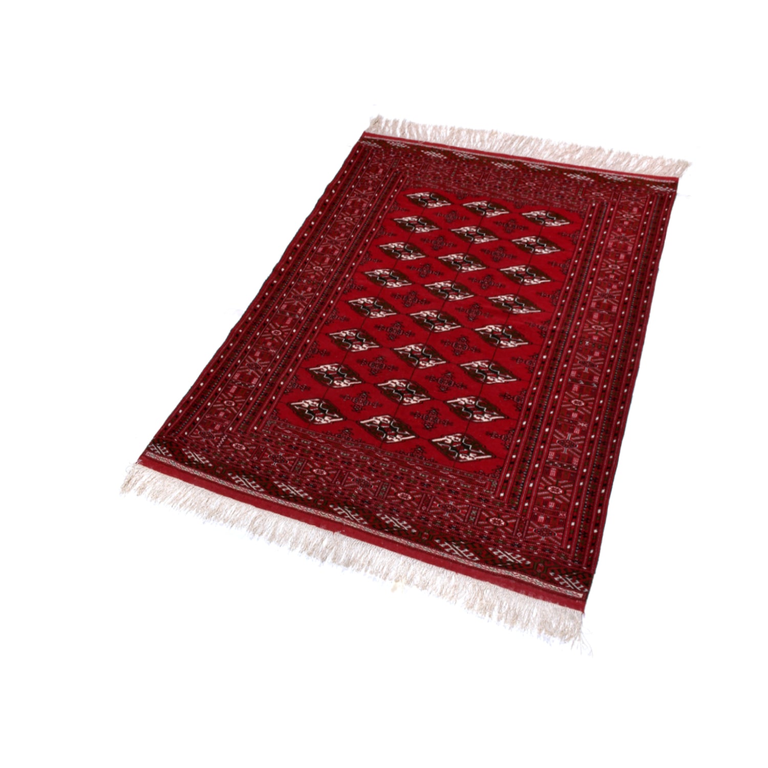 Tappeto Turkeman Trama Seta 194 X 130 cm Tappeto Turkeman Trama Seta 194 X 130 cm