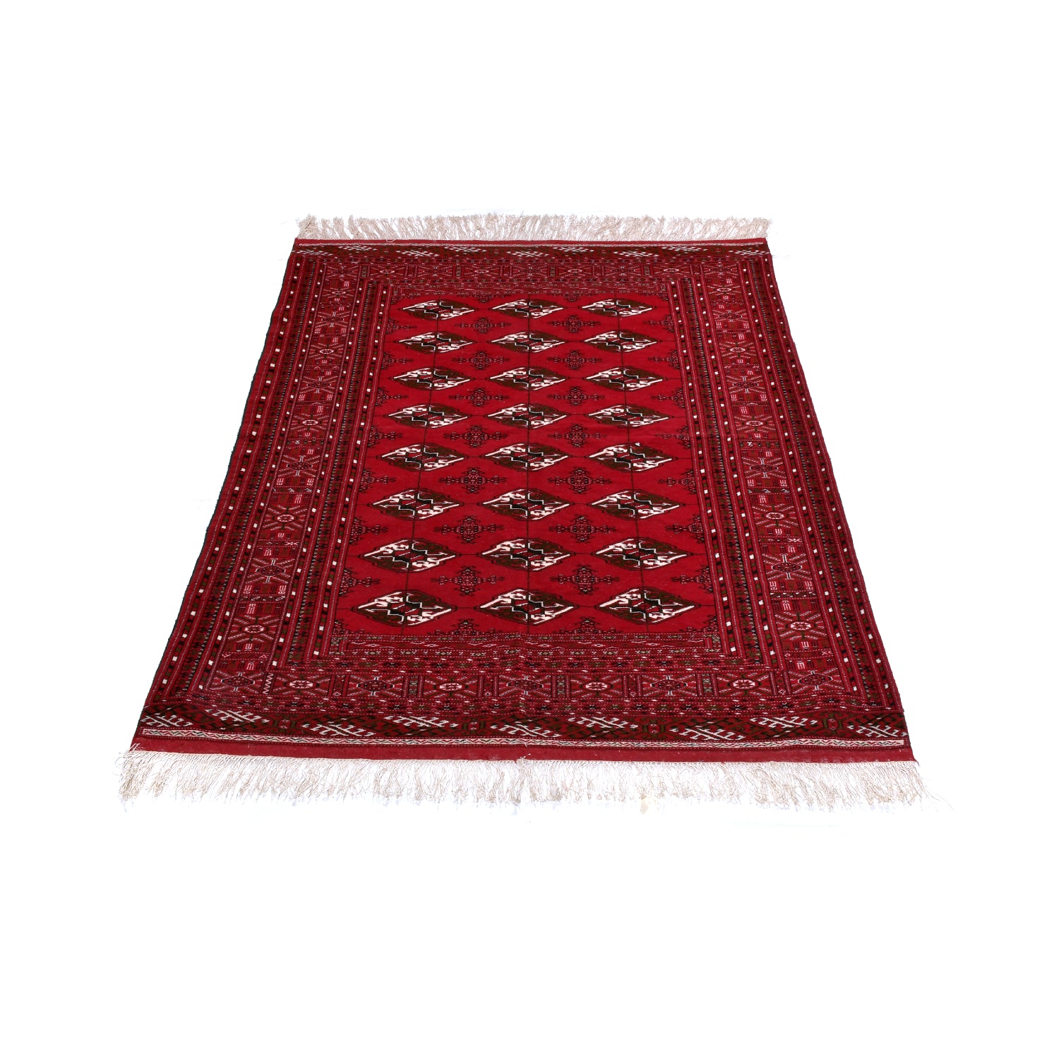 Tappeto Turkeman Trama Seta 194 X 130 cm Tappeto Turkeman Trama Seta 194 X 130 cm