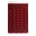 Tappeto Turkeman Trama Seta 194 X 130 cm