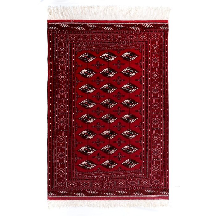 Tappeto Turkeman Trama Seta 194 X 130 cm