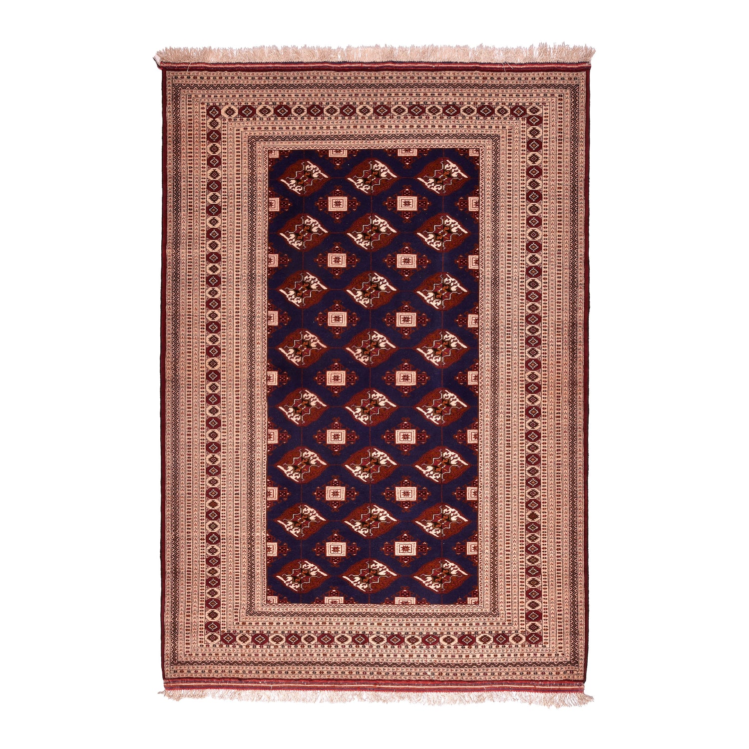 Tappeto Turkeman Trama Seta 206 x 142  cm