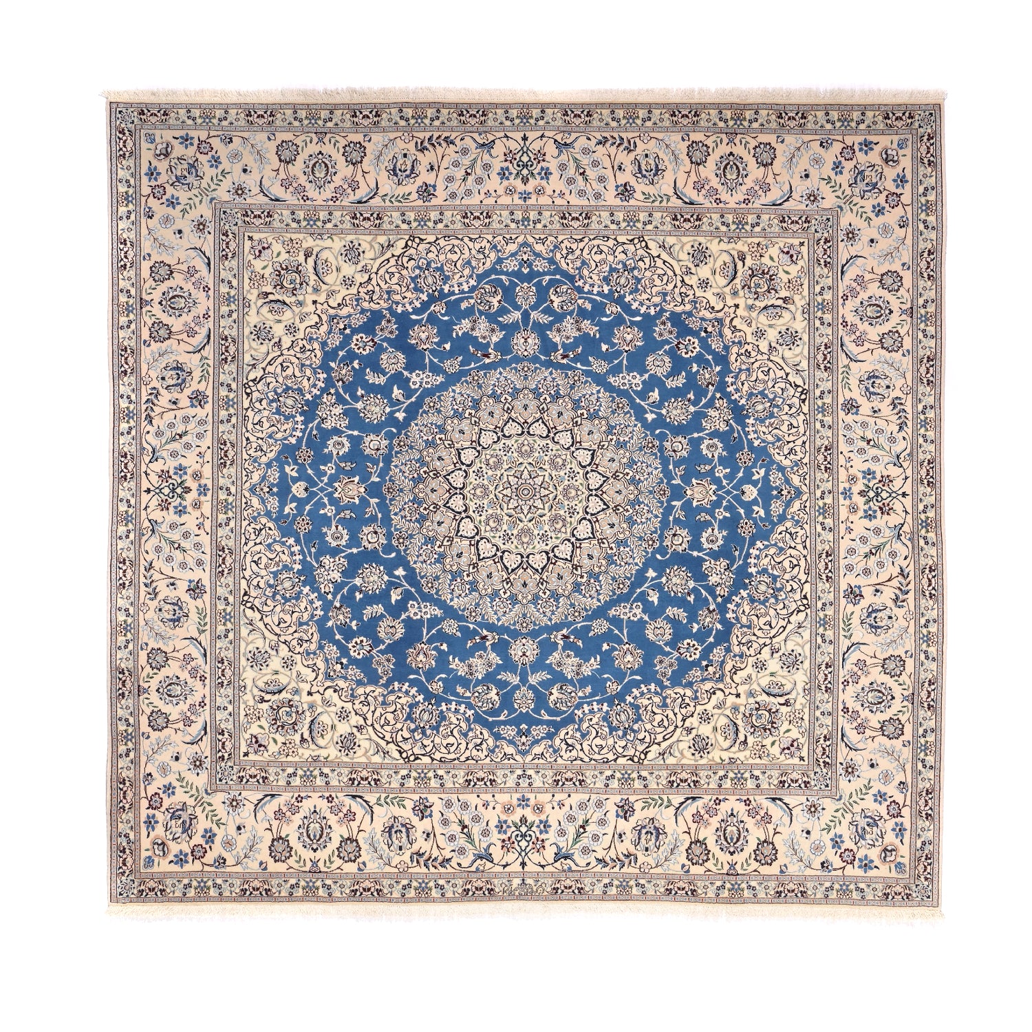 Tappeto Nain 6 Fili Firmato Habibian 199 x 205 cm
